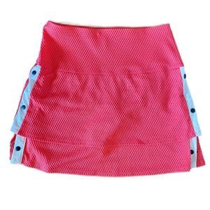 Lucky in Love Pink Skort with Blue Accents
